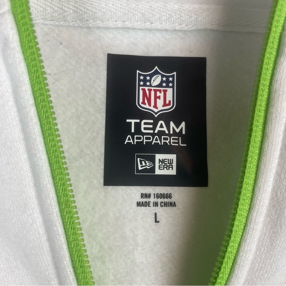 Seattle Seahawks Hoodie Kangaroo Pouch NFL Team x New Era Apparel Men’s Size L - Picture 4 of 15